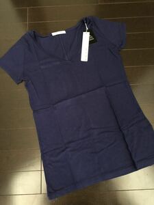 AZUL by moussy アズールバイマウジー AZUL basic ベーシック Vネック 半袖Tシャツ Sサイズ ネイビー