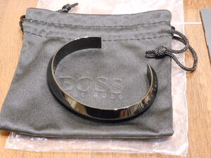 ■新品！ HUGO BOSS アクセサリー ブラック メタル ブレスレット ヒューゴ ボス■