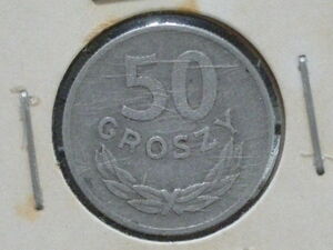 ポーランド◆50GROSZY◆銅・ニッケル貨◆1949年