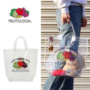 FRUIT OF THE LOOM フルーツオブザルーム CLEAR TOTE クリアトートバッグ　男女兼用　海　20210501