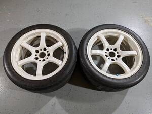 RAYS グラムライツ57マキシマム 17インチ 9J 9.0J 114.3-5穴 +22 中古 2本