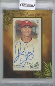 【RICK ANKIEL(St. Louis Cardinals)】2019 TOPPS Allen and Ginter Framed Mini Autographs