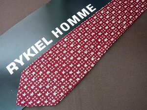 ♪5398D♪状態並品【花 小花 ドット 柄】ソニア リキエル【RYKIEL】ネクタイ