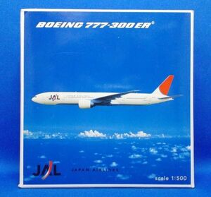 herpa 1/500 JAL 日本航空 ボーイング 777-300ER ダイキャスト製 ジェット旅客機 ミニカー ヘルパウイング Boeing Japan Airlines