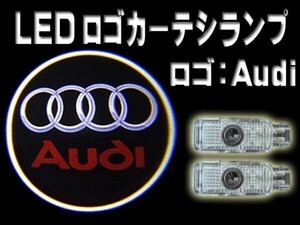 ●アウディ 丸ゴロ 玉切れキャンセラー内臓 LEDカーテシランプセット/ドアランプ/ウェルカムランプ/A1/A3/A4/A5/A6/A7/AUDI/人気商品