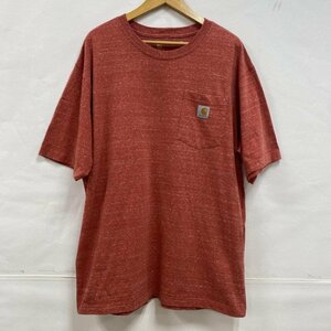 カーハート WORKWEAR S/S POCKET T-SHIRT 6.7オンス コットンジャージー K87-Q00 L Tシャツ Tシャツ L 赤 / レッド