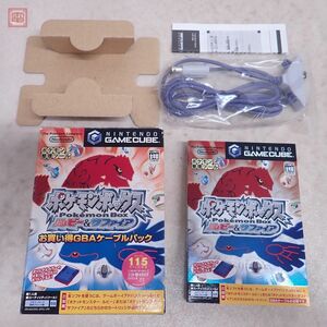 動作保証品 良品 GC ゲームキューブ ポケモンボックス ルビー&サファイア お買い得GBAケーブルパック Pokemon Box Nintendo 箱説付【10