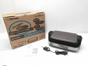 ♪ZOJIRUSHI 象印 EA-ET30型 ホットプレート やきやき 平面/たこ焼き/穴あき焼肉 3枚プレート 2017年製 元箱付き 1223-14C @160♪