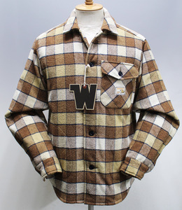 WEIRDO ウィアード TIGER ROD - L/S QUILTING CHECK SHIRTS / タイガーロッドキルティングシャツ WRD-20-AW-14 新品未使用 ブラウン size L