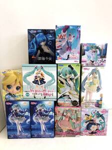 T241219-03O/ 未開封 初音ミク 鏡音レン プライズフィギュアセット Birthday2024 AMP＋ プロセカ SPM Luminasta Desktop Cute 等