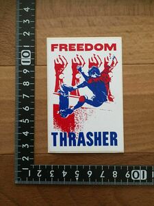 80s THRASHER MAGAZINE オールド ビンテージ スケートボード ステッカー 新品 デッド スラッシャー マガジン OLD vintage SKATEBOARD