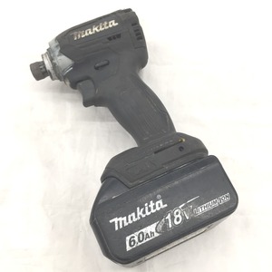 △△ MAKITA マキタ 18V　インパクトドライバ　BL1860　バッテリー1個付き(充電回数64回) TD170D ブラック 傷や汚れあり