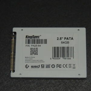 希少品【検品済み】KingSpec 2.5 IDE SSD 64GB PA25-64 管理:s-45