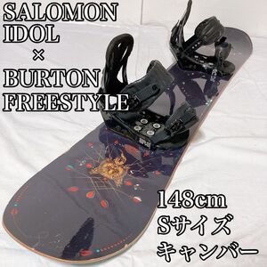 サロモン SALOMON スノーボード アイドル ビンディング バートン セット