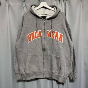 roca wear スウェットパーカー ジップパーカー スウェット hiphop B系