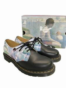 (D) 極美品 Dr.Martens ドクターマーチン THE NATIONAL GALLERY TNG BATHERS 3ホール レザー シューズ UK6