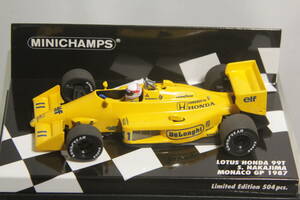 MINICHAMPS 1/43 ロータス 99T 中嶋 悟 モナコGP 1987