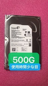 2160249★ 中古 検査済★使用時間少な目　Seagate Barracuda 　3.5インチ 500GB ハードディスク 【ST500DM002】