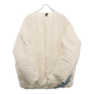 プラダ 23AW RE-NYLON OVERSIZED BOMBER JACKET SGC355 S232 1U71 オーバーサイズ パディッド リナイロンボンバージャケット ホワイト