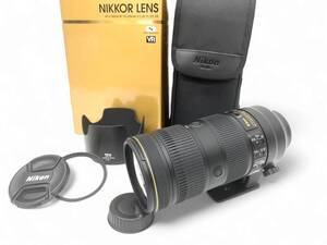 12M1★外観良品★【防湿庫保管品】Nikon/ニコン AF-S NIKKOR 70-200mm F2.8 E FL ED VR 望遠ズームレンズ Fマウント zoom lens