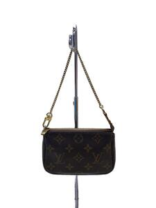 LOUIS VUITTON◆LOUIS VUITTON ルイヴィトン/ミニ・ポシェット・アクセソワール_モノグラム・キャンバス/M58009