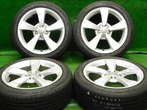 中古 ホイールタイヤ 4本 195/50R16 2022年製 7分山 アウディ A1 純正 ラジアル タイヤ サンワイド RS-one