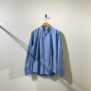 old plain design dress shirt 古着 長袖シャツ ビンテージ ドレスシャツ デザインシャツ プレーンシャツ 80s 90s