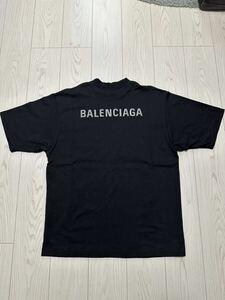 BALENCIAGA 2024ss リフレクターロゴプリント　 Ｔシャツ　サイズ:Ｌ ミディアムフィット 