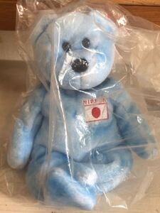 BEANIE BABIES ty ぬいぐるみ ニッポニア　ニッポン　ブルークマのぬいぐるみ