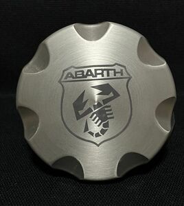 アバルト純正 Biposto限定 チタンカラー アルミ フューエル キャップ ABARTH 500 595 695 ビポスト フィラー 給油 キャップ フィアット500