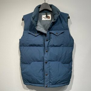 【A9298P007】THE NORTH FACE　ダウンベスト　Sサイズ　80年代　茶タグ　MADE IN U.S.A　ネイビー　ゴールドウィン　ダウン　フェザー