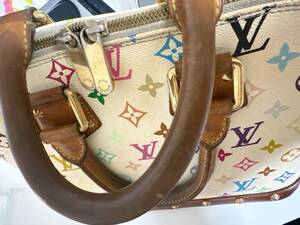 LOUIS VUITTON ☆ルイ・ヴィトン ☆アルマ マルチカラー モノグラム ハンドバッグ ☆ブロン ☆ヴィンテージ 中古