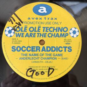 国内盤　プロモ　12“ Various Ol Ol Techno We Are The Champ AVJS-1063