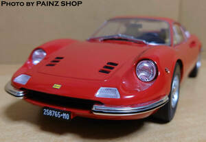 1/18 フェラーリ ディーノ 1969 レッド Ferrari Dino 246GT MCG製 ダイキャスト製ミニカー