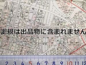 mc34【地図】広島市 昭和40年 [バス路線 国鉄宇品線 与楽園 万象園 ABCC レストハウス 広島大仏 京橋会館 カープ三省寮 映画館/南座 港映劇