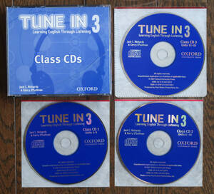 Tune in 3 Class CDs　英会話のクラスCD 3枚/中古