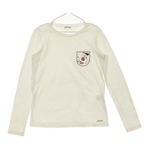 【29505】 simonetta シモネッタ 長袖Tシャツ ロンT カットソー サイズ14/158 ホワイト 160cm相当 丸首 シンプル カジュアル キッズ