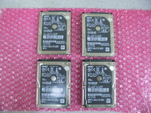 HGST　2.5インチHDD　HTS541010A9E662　1TB　9.5mm　SATA　4個セット