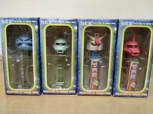 新品未開封　PEZ　ペッツ　機動戦士ガンダム　全4種　ガンダム　ザクⅡ　ズゴック　シャア専用ザクⅡ