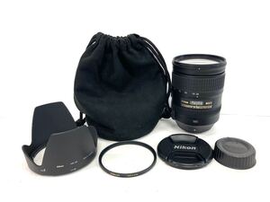 Nikon ニコン AF-S NIKKOR 28-300mm 1：3.5-5.6 G レンズフード レンズフィルター 巾着付き カメラレンズ 簡易動作確認済 K22-3