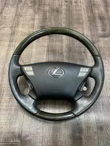 レクサス　USF40/UVF45　LS600/LS460　純正　ウッドハンドル　中古品　黒木　売り切り　④