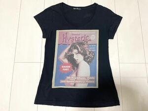 HYSTERIC GLAMOUR ヒステリックグラマー 　ガール柄　ヒスガール　ダメージ加工 Ｔシャツ　 NO10987