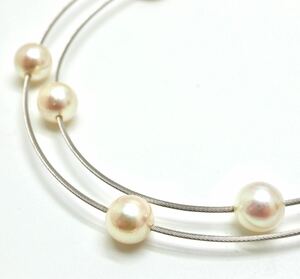 TASAKI(田崎真珠)《K18/K18WG アコヤ本真珠ネックレス》N 約7.5g 約45.5cm pearl necklace jewelry パール ジュエリー ED2/EE5