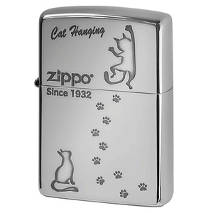 Zippo ジッポライター ネコ 猫 Cat 足跡 愛くるしい ニッケルメッキ Cat Hanging NI-CATHANG2 メール便可