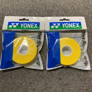 ヨネックス　ウェットスーパーグリップAC1025 詰め替え用［5本入］　イエロー×２個セット v18