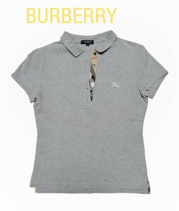 【良品】BURBERRY(バーバリー)レディースポロシャツ S