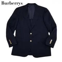 【極美品】Burberrys バーバリー 紺ブレ テーラードジャケット 金ボタン