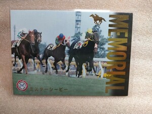 ミスターシービー　メモリアルカード　サラブレッドカード　1995　★　競馬　競馬カード　レアカード　メモリアル
