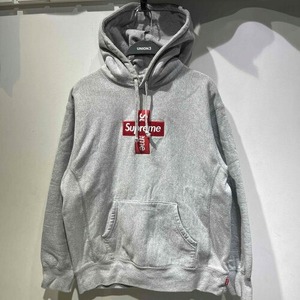 Supreme 20aw Cross Box Logo Hooded Sweatshirt "Grey" Mサイズ シュプリーム クロスボックスロゴフーデッドスウェットパーカー