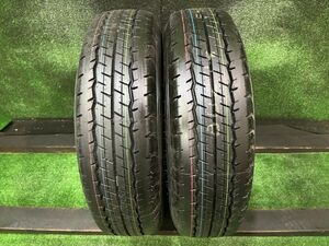 新車外し　200系ハイエース　ダンロップ　SP175N　195/80R15　107/105N　LT 2本　8.8ｍｍ　溝あり　サマータイヤ　23年製